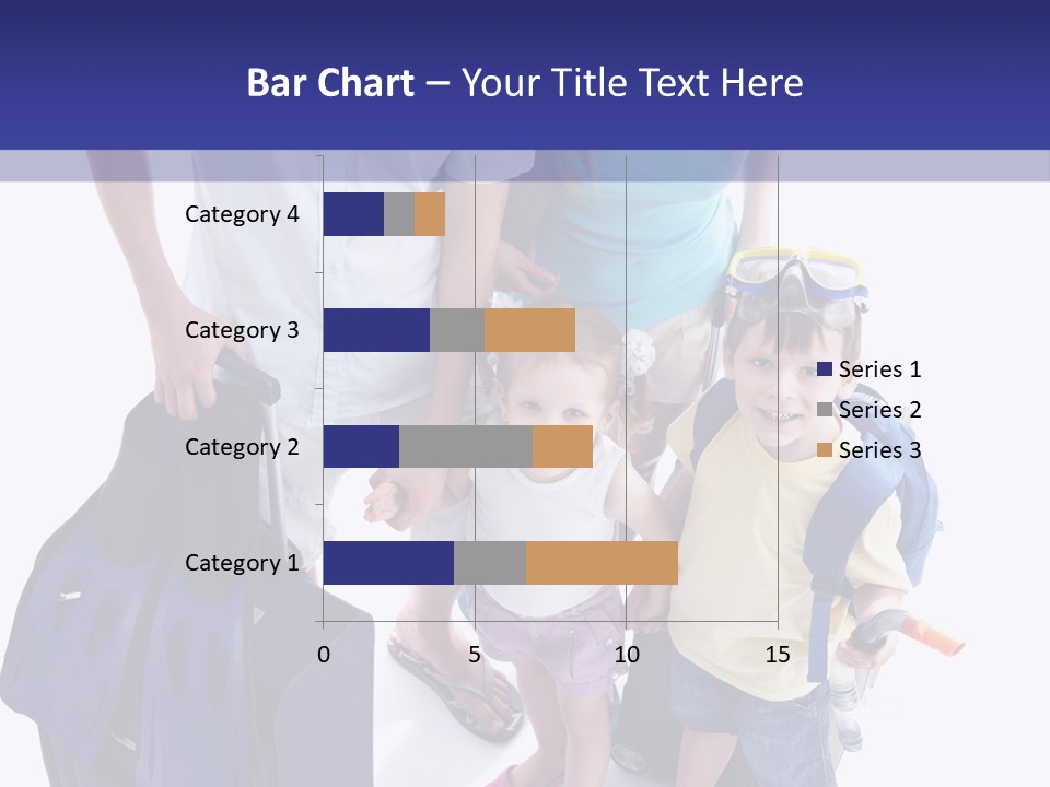 Isolated Smiling Woman PowerPoint Template