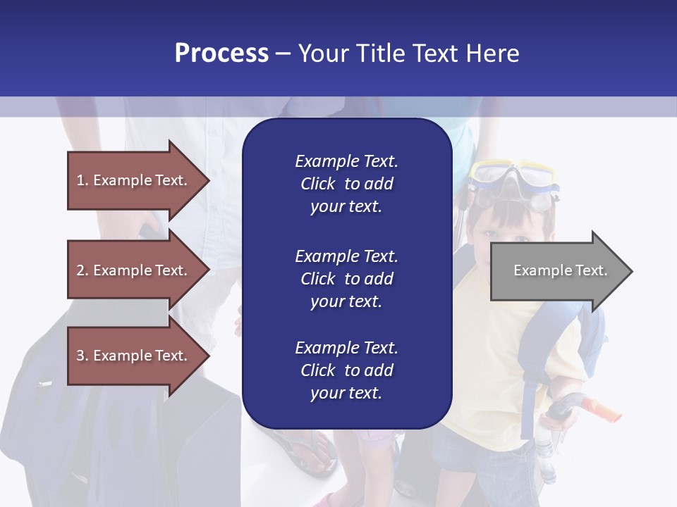Isolated Smiling Woman PowerPoint Template