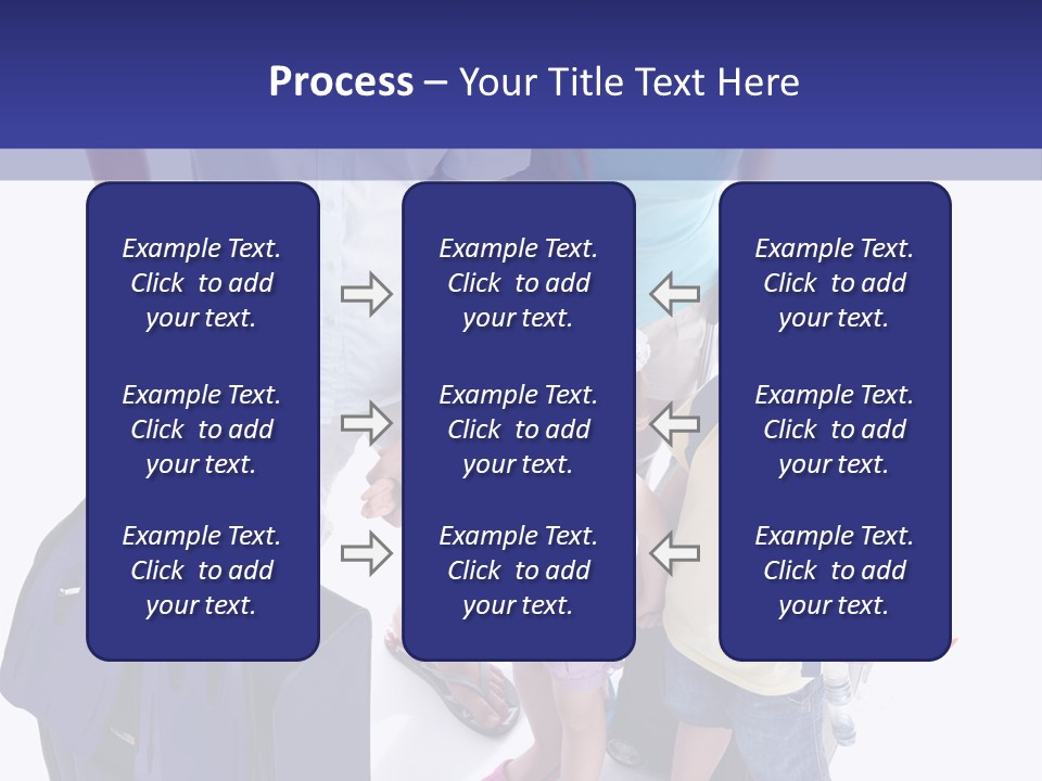 Isolated Smiling Woman PowerPoint Template
