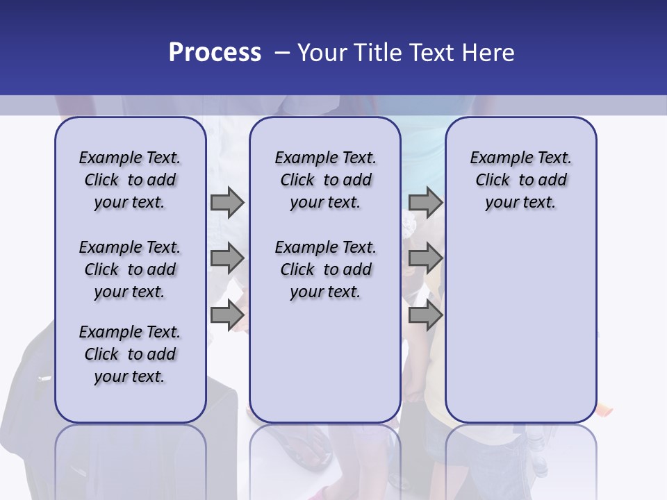 Isolated Smiling Woman PowerPoint Template