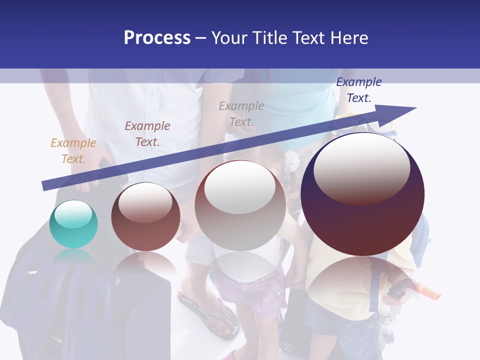 Isolated Smiling Woman PowerPoint Template