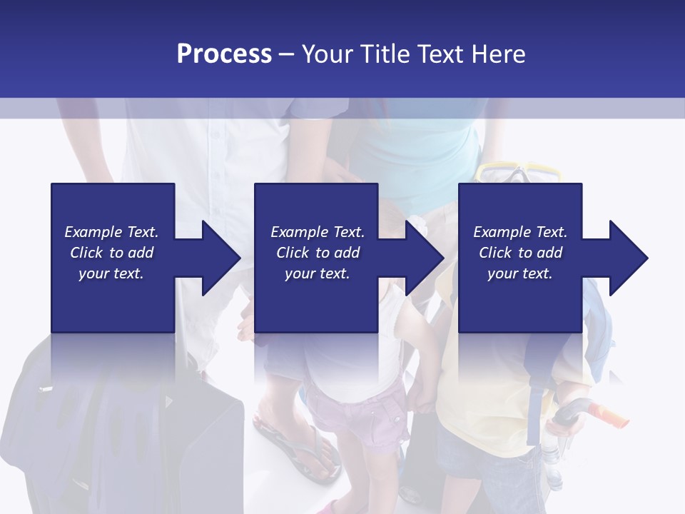 Isolated Smiling Woman PowerPoint Template