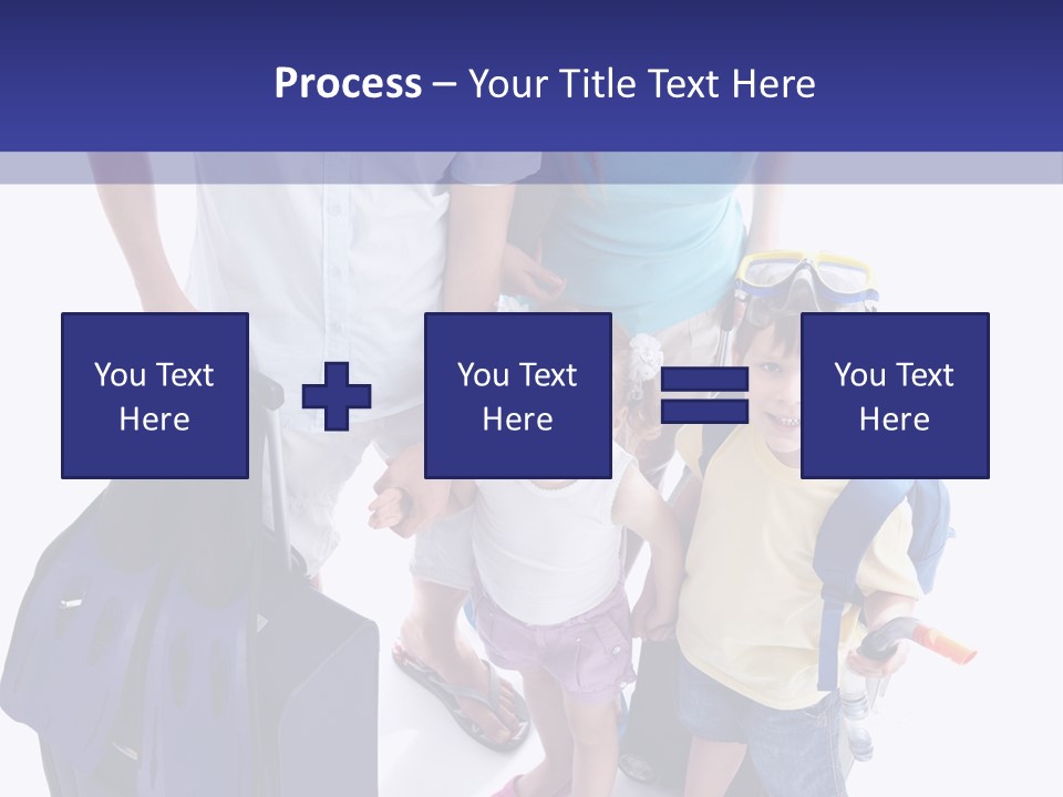 Isolated Smiling Woman PowerPoint Template