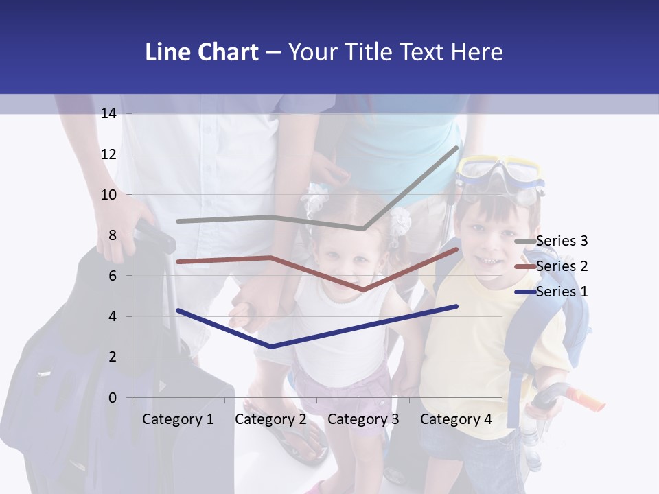 Isolated Smiling Woman PowerPoint Template