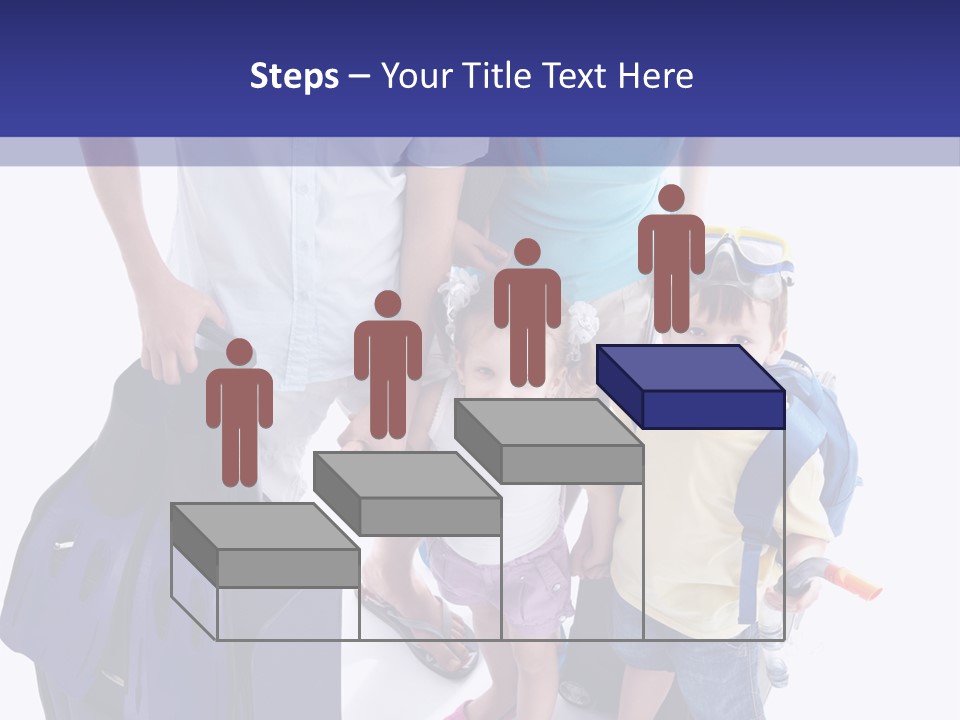 Isolated Smiling Woman PowerPoint Template