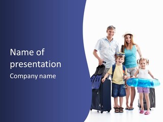 Smiling Offspring Summer PowerPoint Template