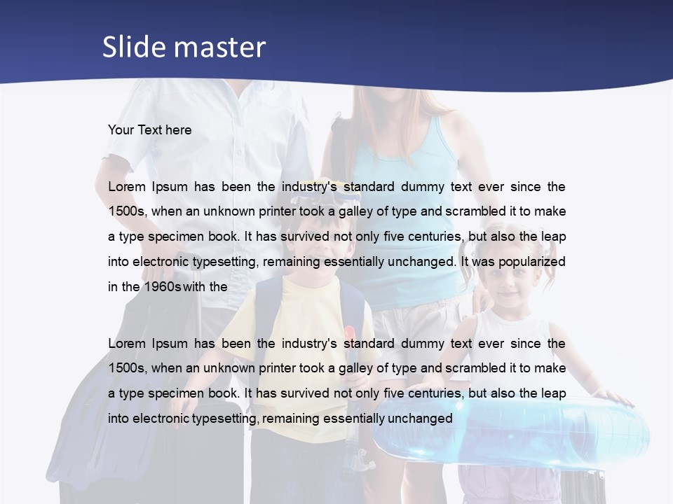 Smiling Offspring Summer PowerPoint Template