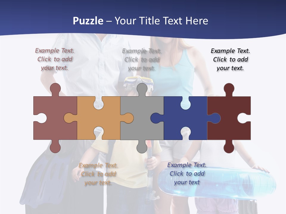 Smiling Offspring Summer PowerPoint Template