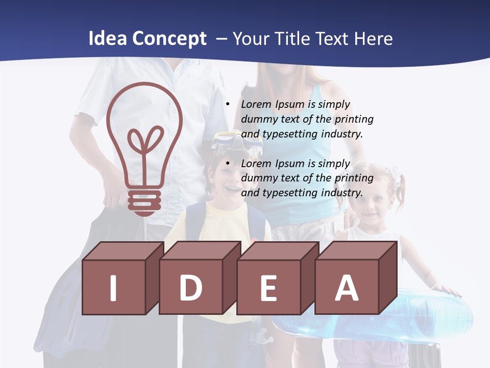 Smiling Offspring Summer PowerPoint Template