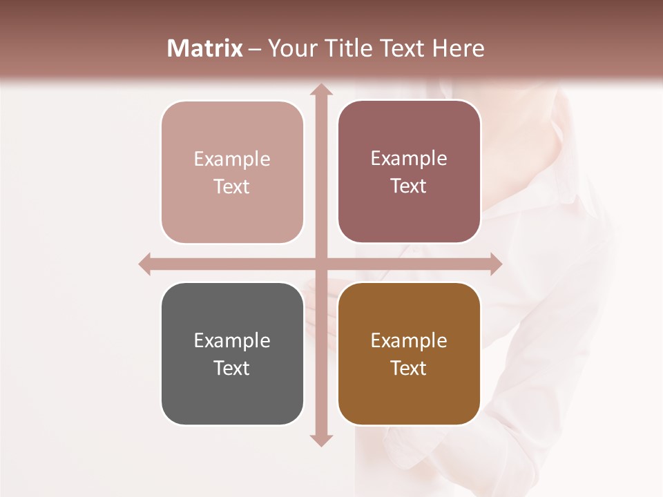 Woman Placard Advertising PowerPoint Template