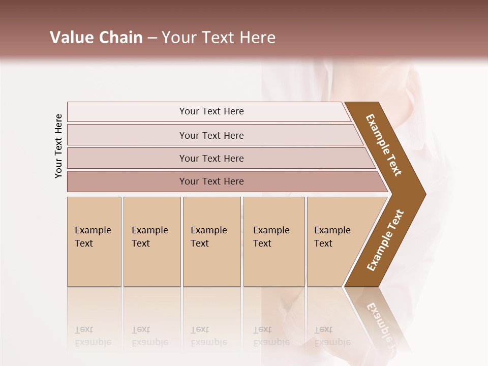 Woman Placard Advertising PowerPoint Template