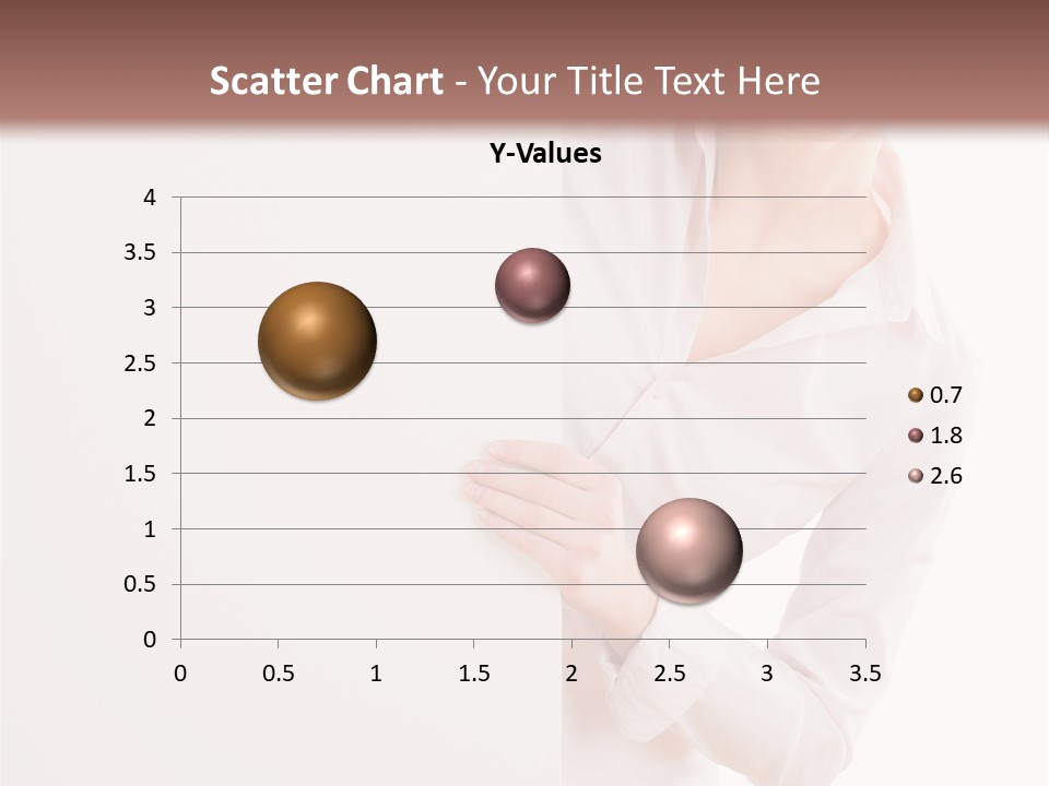 Woman Placard Advertising PowerPoint Template