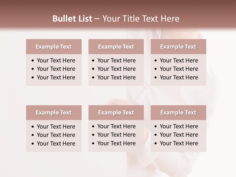 Woman Placard Advertising PowerPoint Template