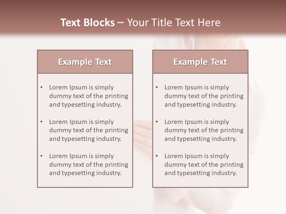 Woman Placard Advertising PowerPoint Template