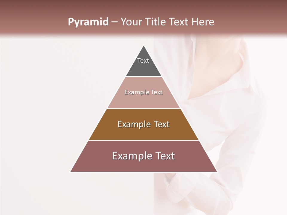 Woman Placard Advertising PowerPoint Template