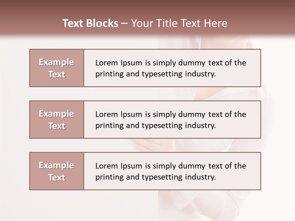 Woman Placard Advertising PowerPoint Template