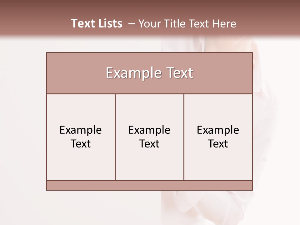 Woman Placard Advertising PowerPoint Template
