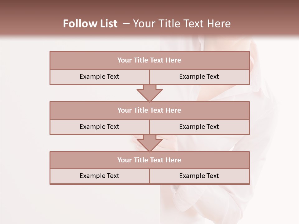 Woman Placard Advertising PowerPoint Template