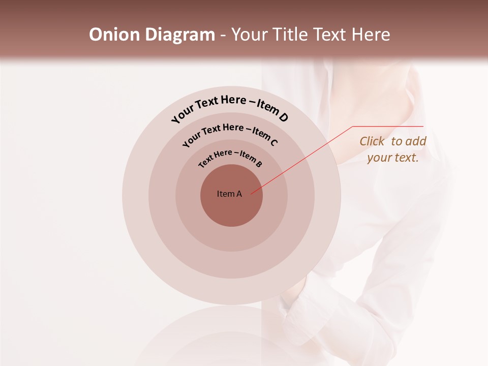 Woman Placard Advertising PowerPoint Template