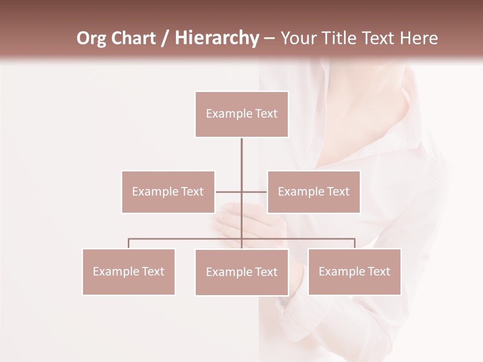 Woman Placard Advertising PowerPoint Template