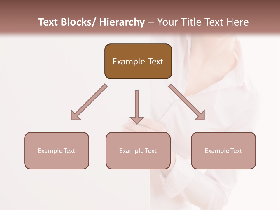 Woman Placard Advertising PowerPoint Template