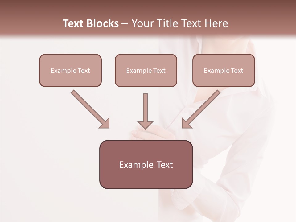 Woman Placard Advertising PowerPoint Template