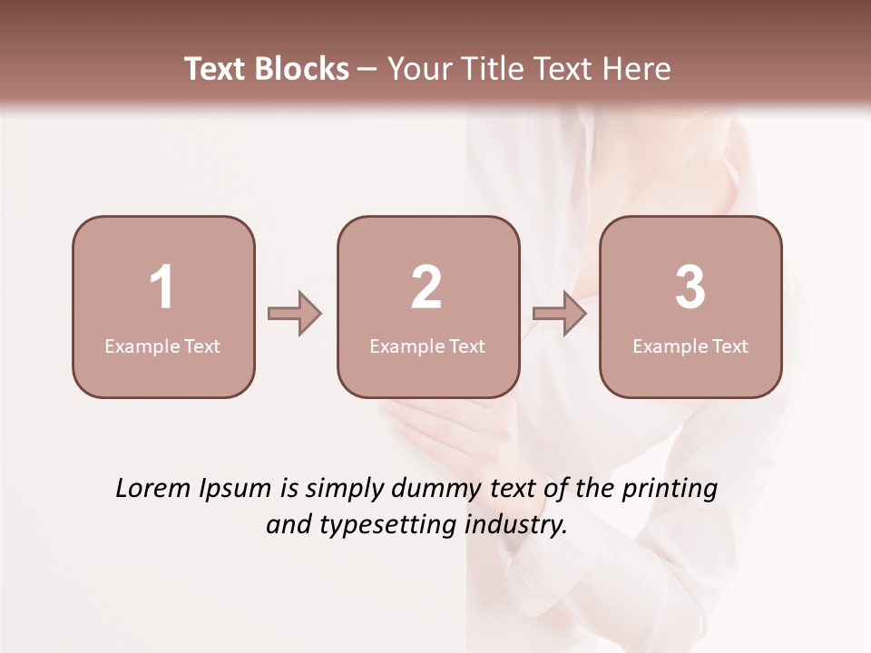 Woman Placard Advertising PowerPoint Template