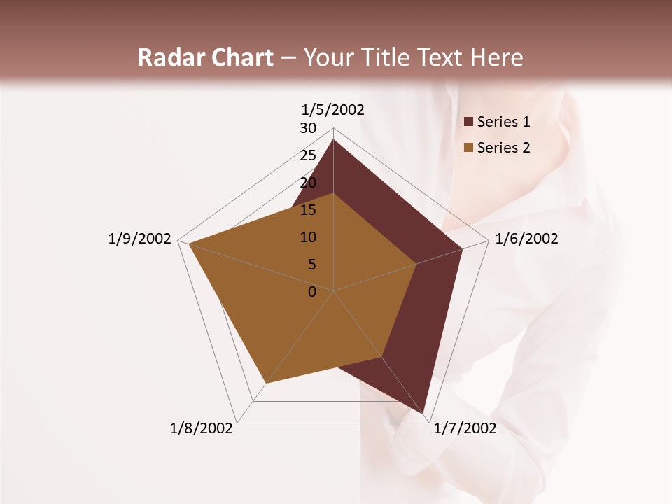 Woman Placard Advertising PowerPoint Template