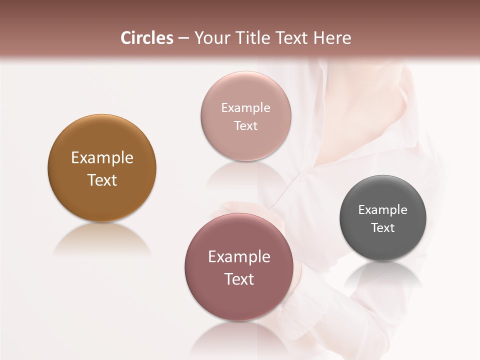 Woman Placard Advertising PowerPoint Template