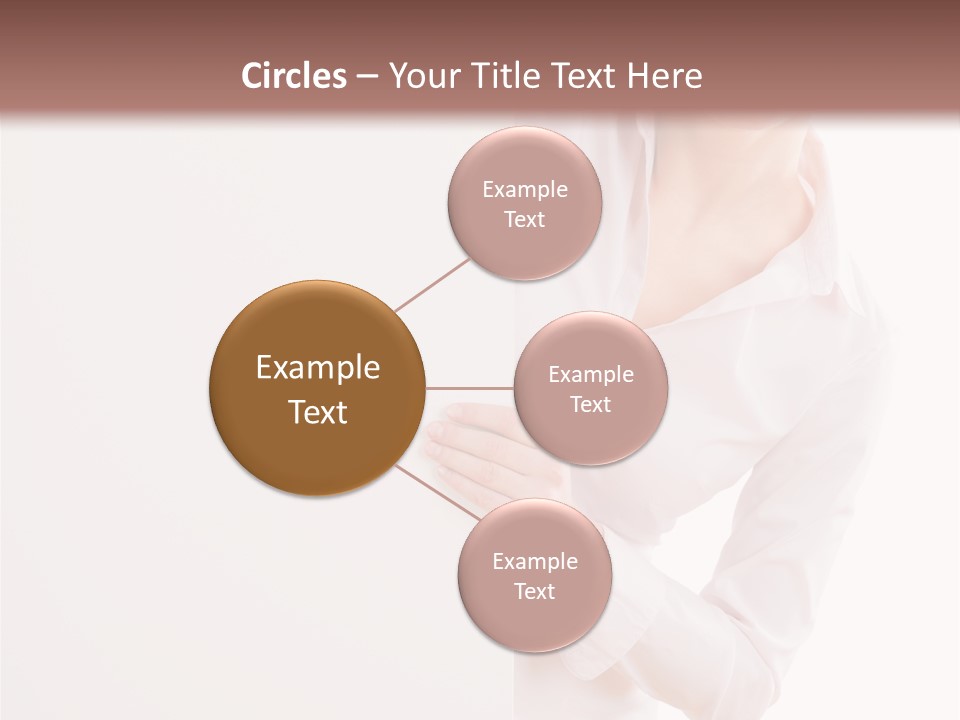 Woman Placard Advertising PowerPoint Template