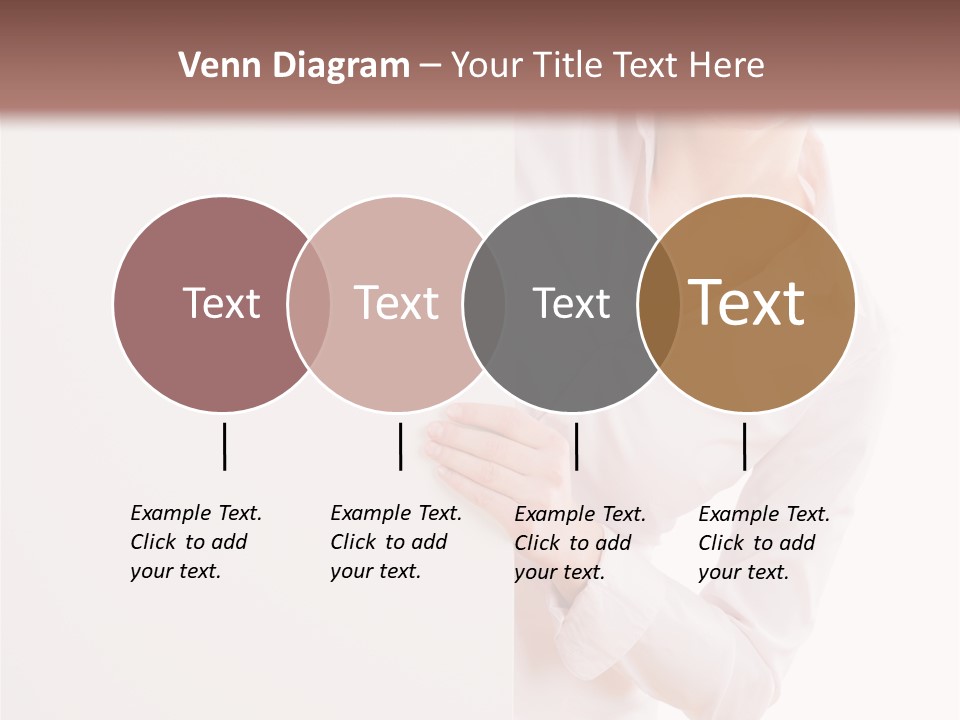 Woman Placard Advertising PowerPoint Template