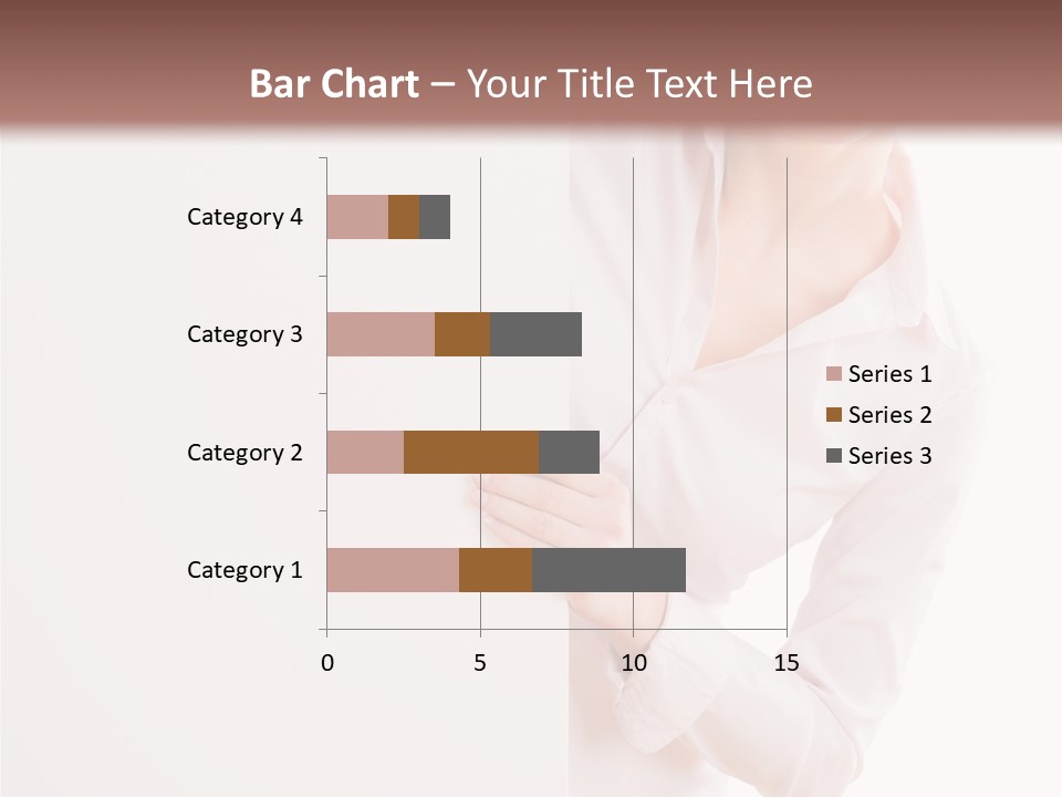 Woman Placard Advertising PowerPoint Template