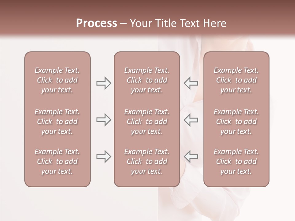 Woman Placard Advertising PowerPoint Template