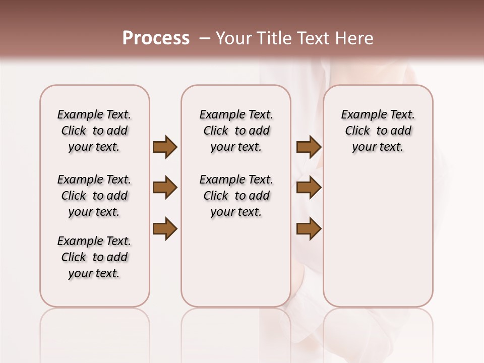 Woman Placard Advertising PowerPoint Template