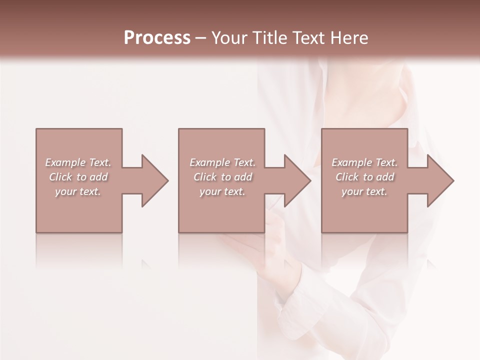 Woman Placard Advertising PowerPoint Template