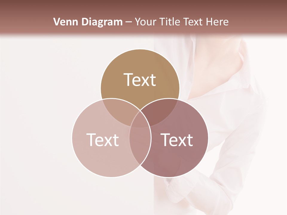 Woman Placard Advertising PowerPoint Template