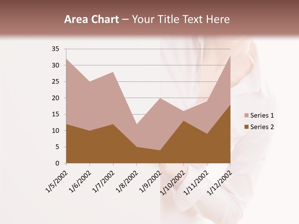 Woman Placard Advertising PowerPoint Template