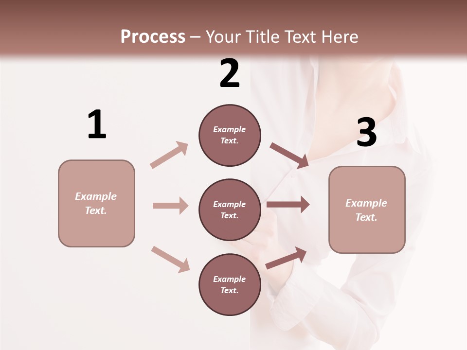 Woman Placard Advertising PowerPoint Template