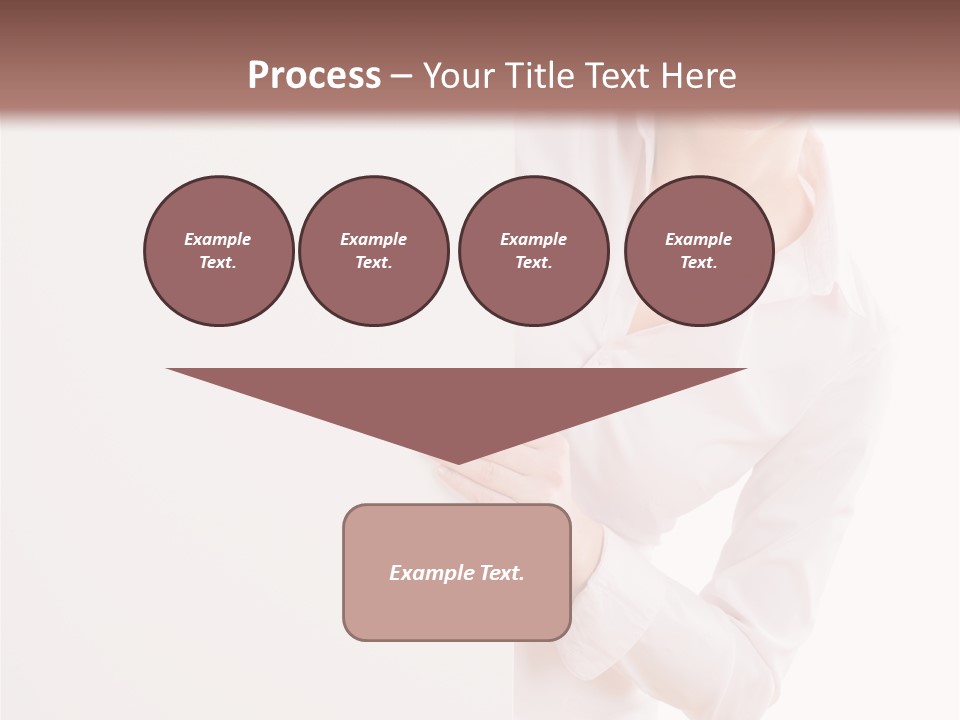 Woman Placard Advertising PowerPoint Template