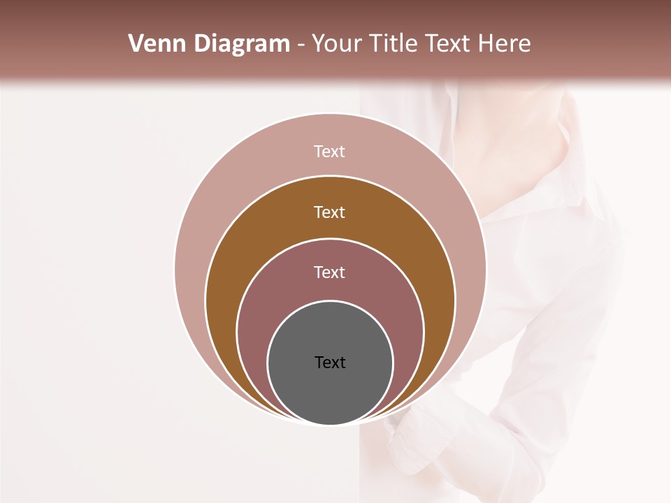 Woman Placard Advertising PowerPoint Template