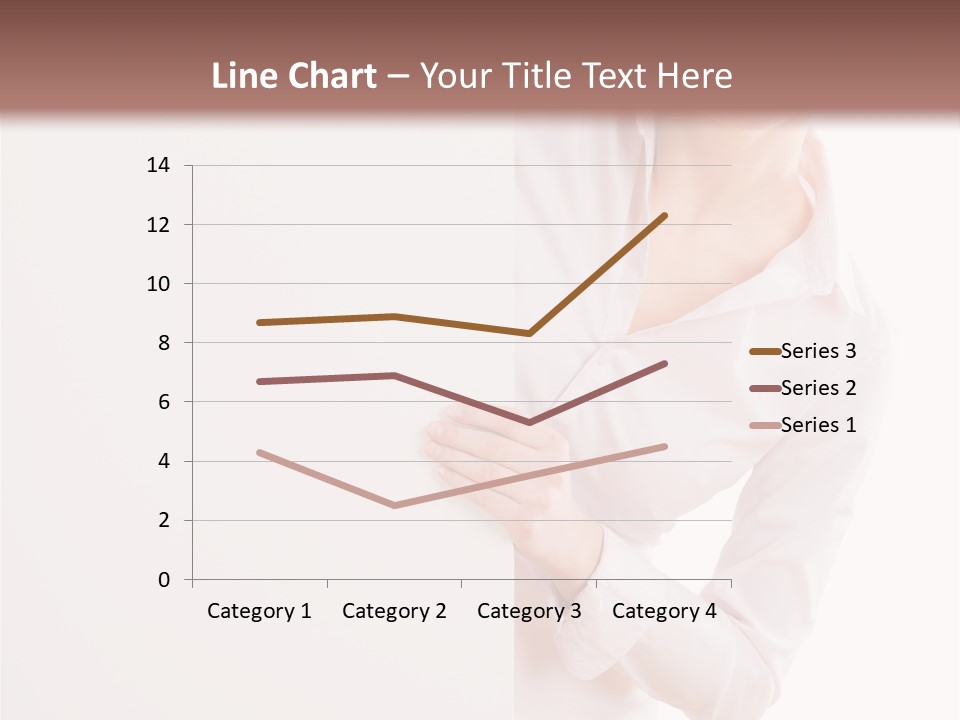 Woman Placard Advertising PowerPoint Template