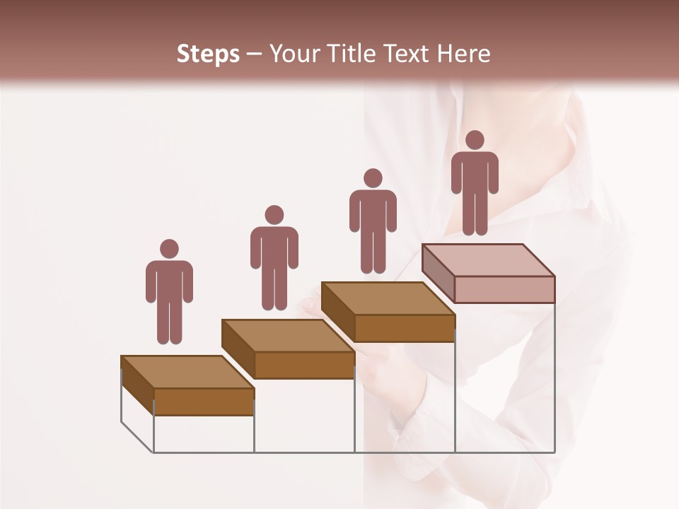 Woman Placard Advertising PowerPoint Template