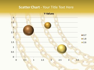 Isolated Link Gold PowerPoint Template