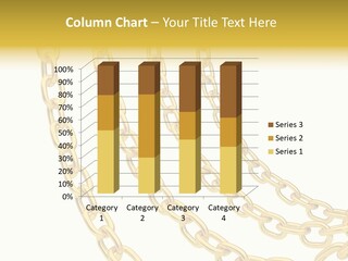 Isolated Link Gold PowerPoint Template