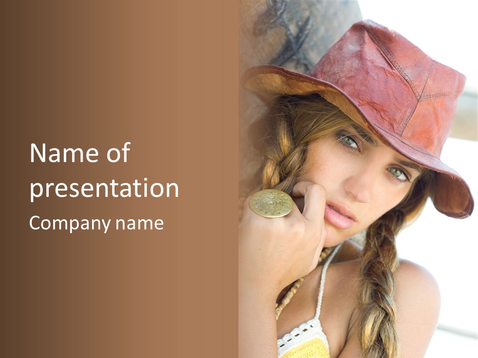 Lady Style Looking PowerPoint Template