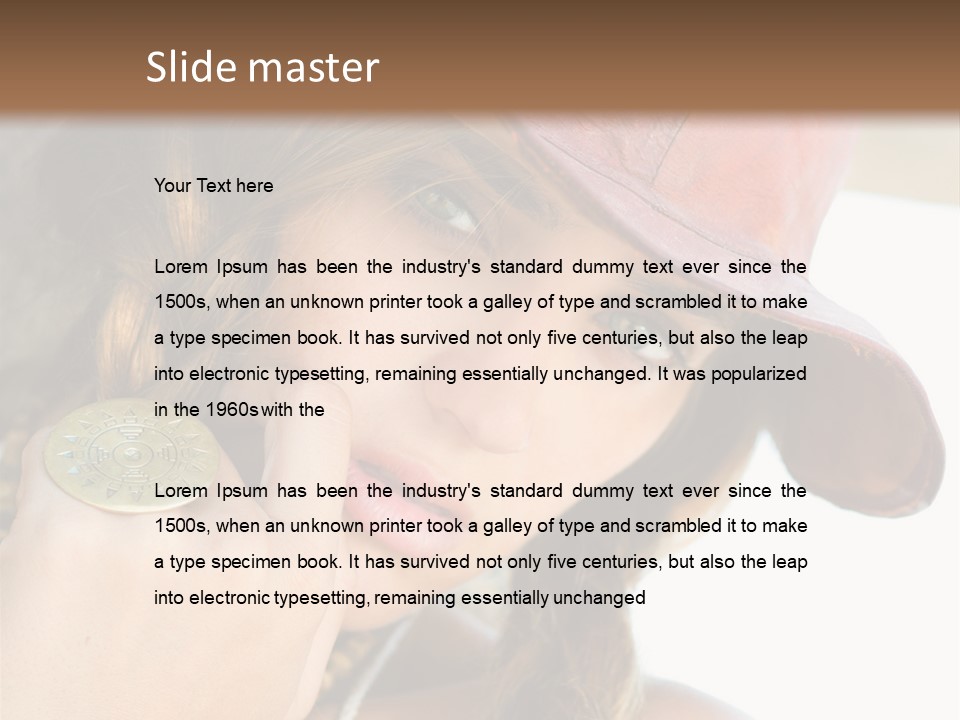 Lady Style Looking PowerPoint Template