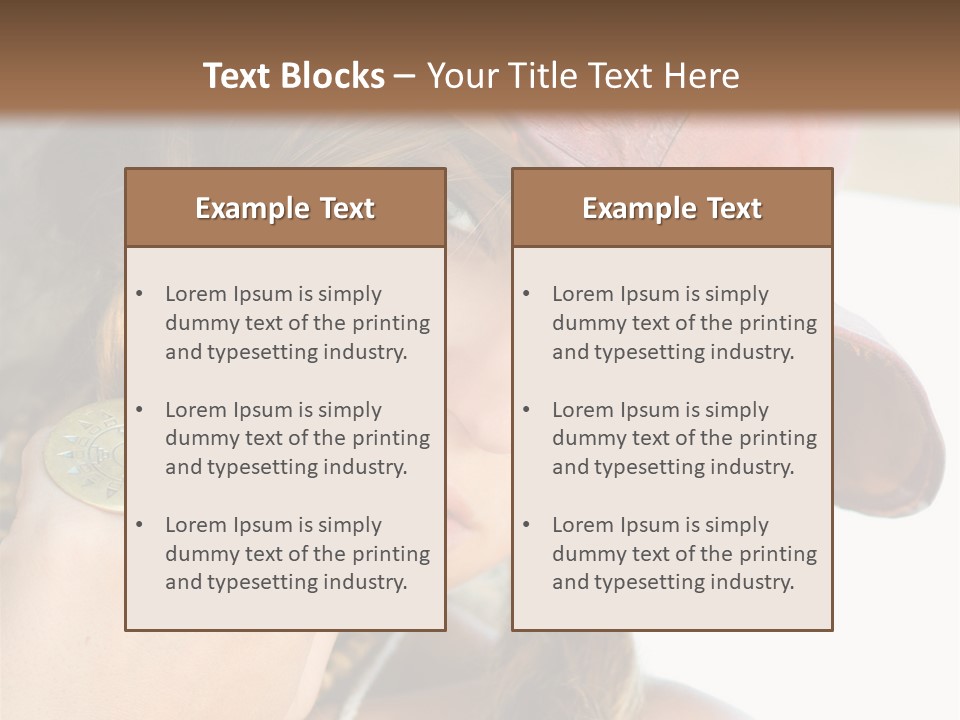 Lady Style Looking PowerPoint Template