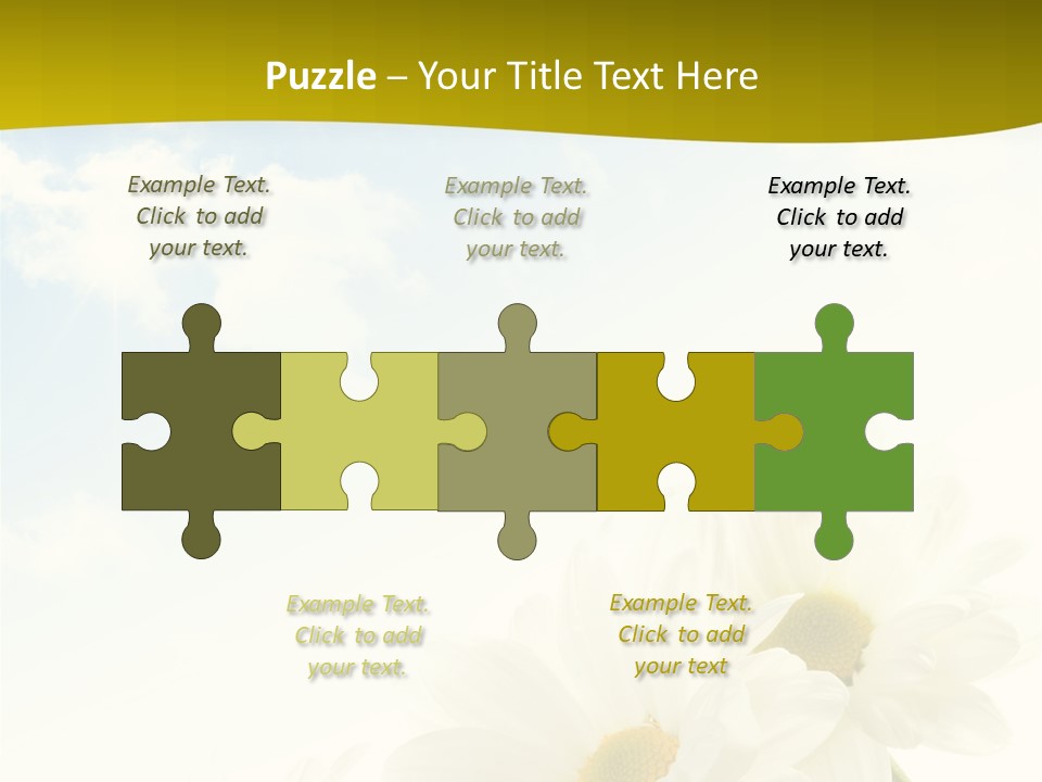 Scenery Health Chamomile PowerPoint Template