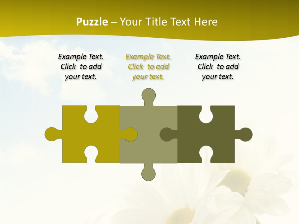 Scenery Health Chamomile PowerPoint Template