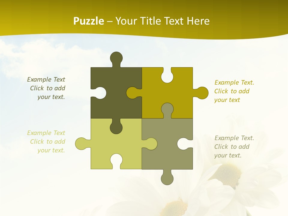 Scenery Health Chamomile PowerPoint Template